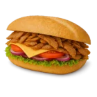 Cheese Kebap mit würzigem Fleisch, frischem Käse und individuell wählbaren Zutaten