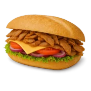 Cheese Kebap mit würzigem Fleisch, frischem Käse und individuell wählbaren Zutaten