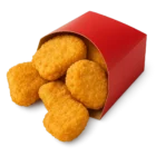 CHICKEN NUGGETS – knusprige 6 Stück aus zartem Pouletfleisch, goldbraun frittiert