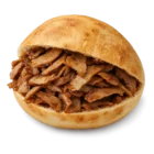 Döner Box mit saftigem Dönerfleisch und knusprigen Pommes frites