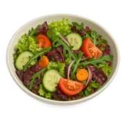 Gemischter Salat – Wahl aus: mit French-Dressing, mit Italian-Dressing oder ohne Dressing