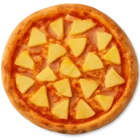 Pizza Hawaii mit Schinken und Ananas