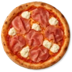 Pizza Mascarpone mit Rohschinken und cremigem Mascarpone